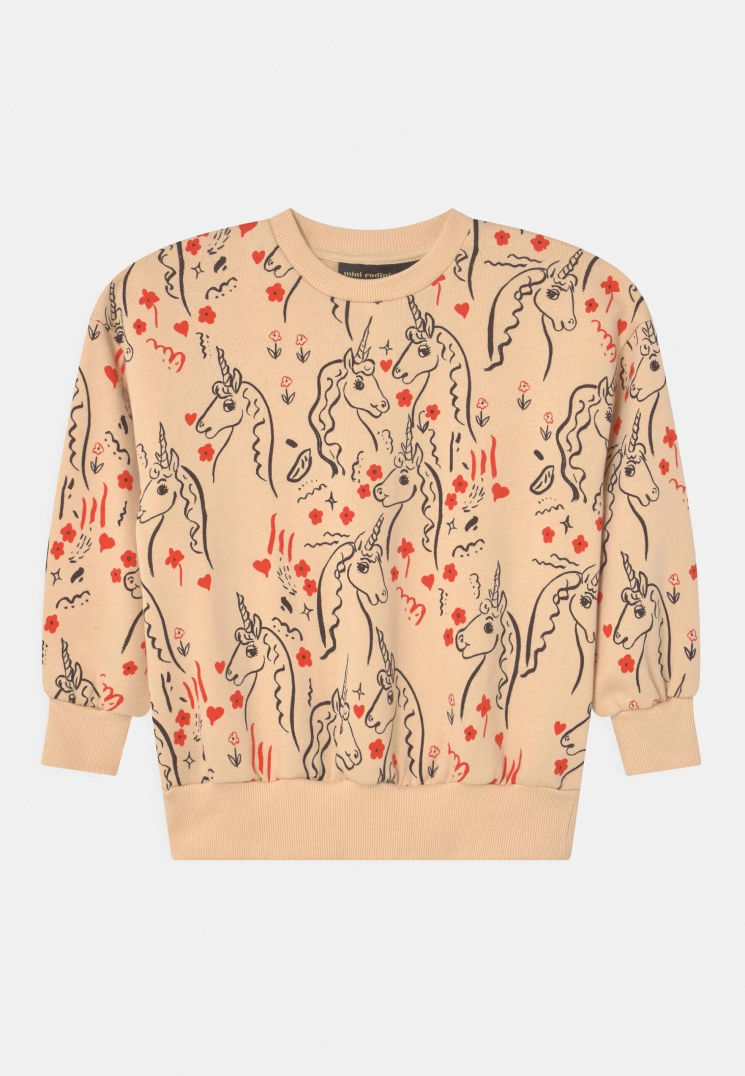 Mini Rodini Scottish Unicorns Unisex - Sweatshirt - Yellow 3 Mini Rodini Scottish Unicorns Unisex - Sweatshirt - Yellow