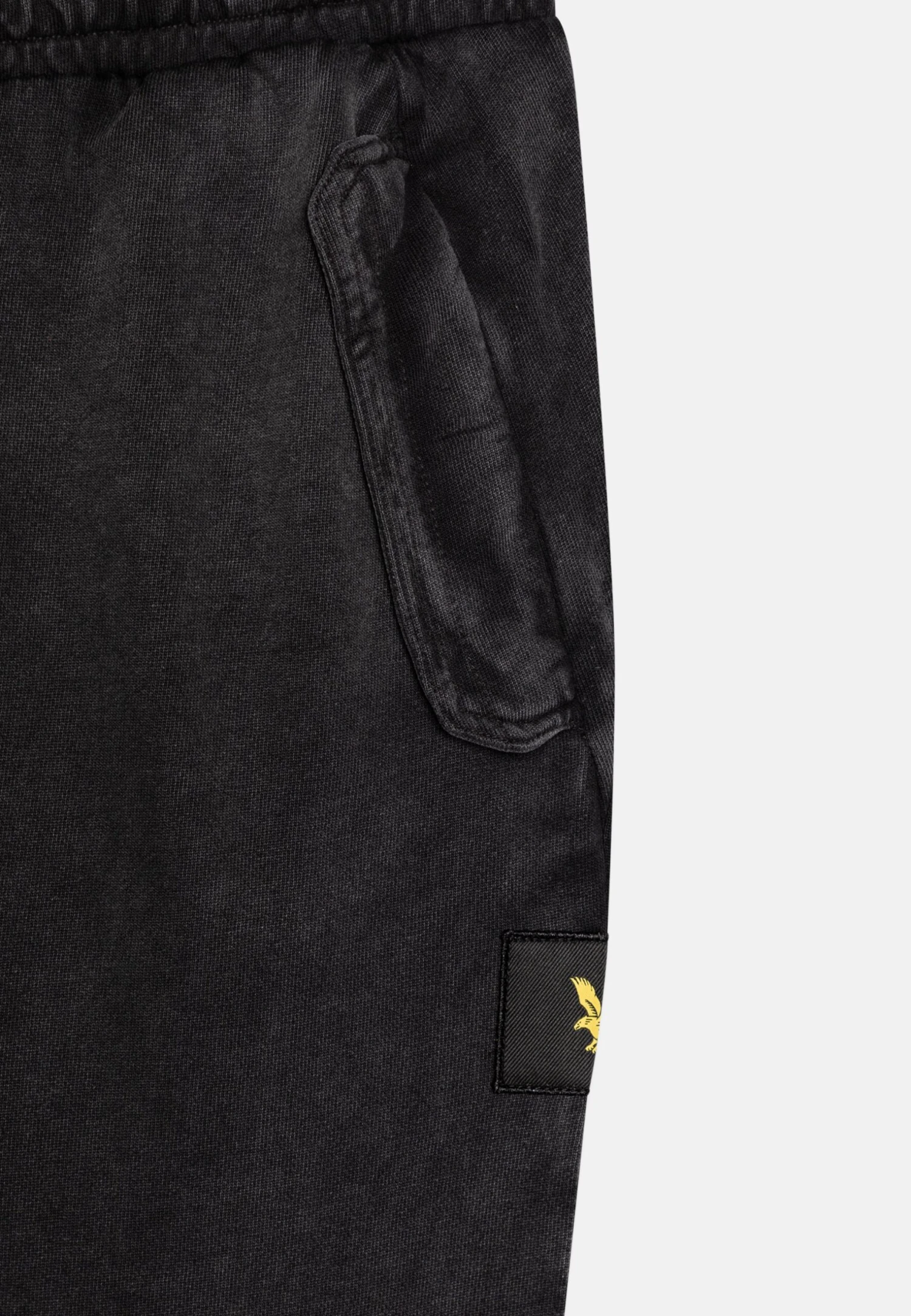 Lyle & Scott Oversized Washed - Tracksuit Bottoms - Black 5 Lyle & Scott Oversized Washed - Tracksuit Bottoms - Black - Image 3