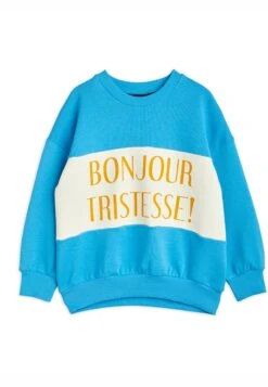 Mini Rodini Bonjour Tristesse Unisex - Sweatshirt - Blue