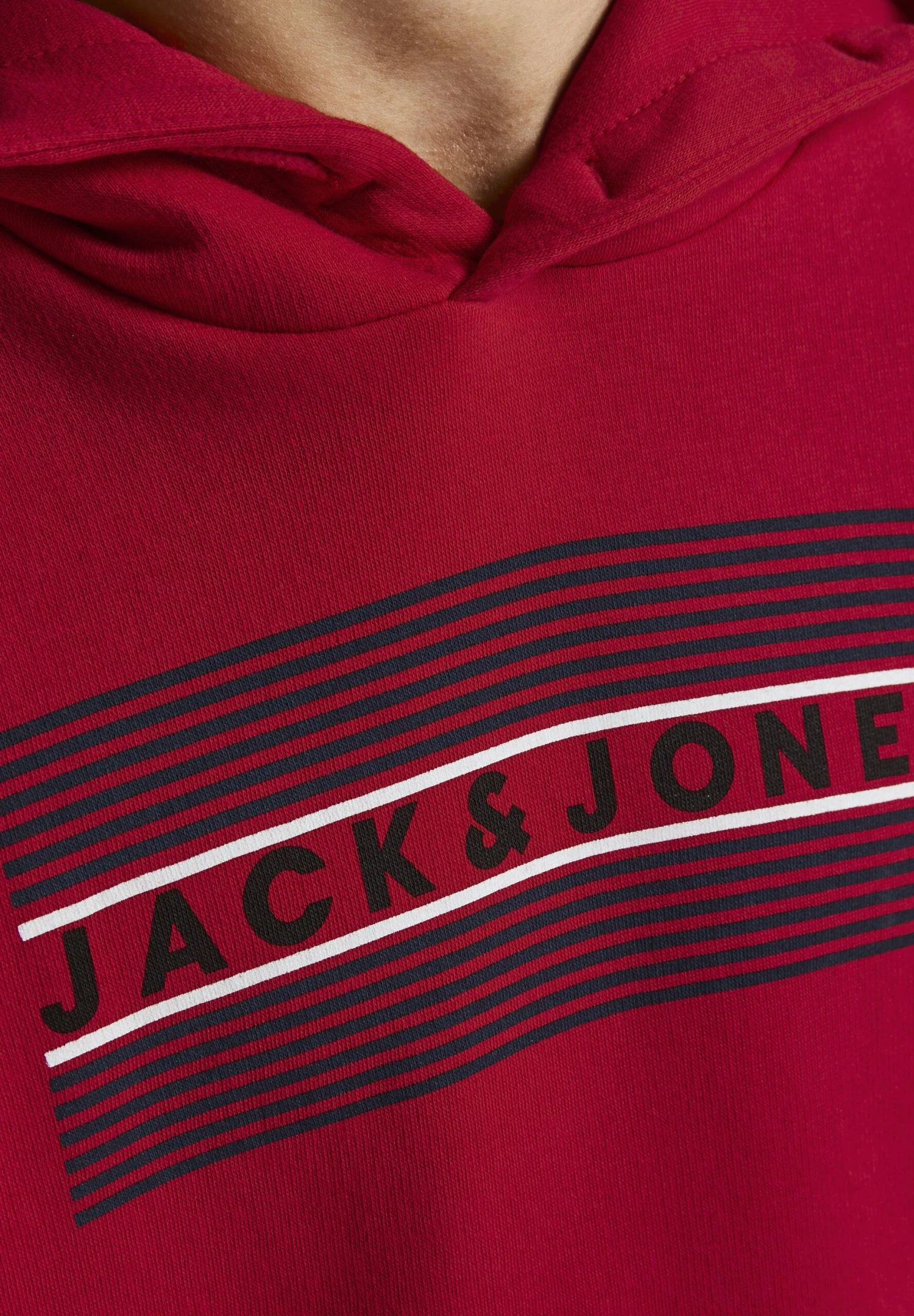 Jack & Jones Junior Jjecorp Logo- Hoodie - True Red 6 Jack & Jones Junior Jjecorp Logo- Hoodie - True Red - Image 4