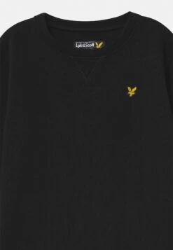 Lyle & Scott Classic Crew Neck- Sweatshirt - True Black -Kids Clothing Shop f48e817e689644f19414cba2d4adba01
