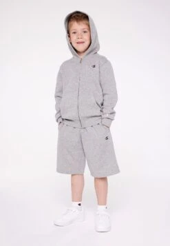 Champion Basic Hooded Full Zip Unisex - Zip-Up Sweatshirt - Grey -Kids Clothing Shop fd112937bbb94d64a80ca9c607b875e5