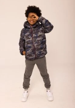 Minoti Hooded Puffer - Winter Jacket - Blue